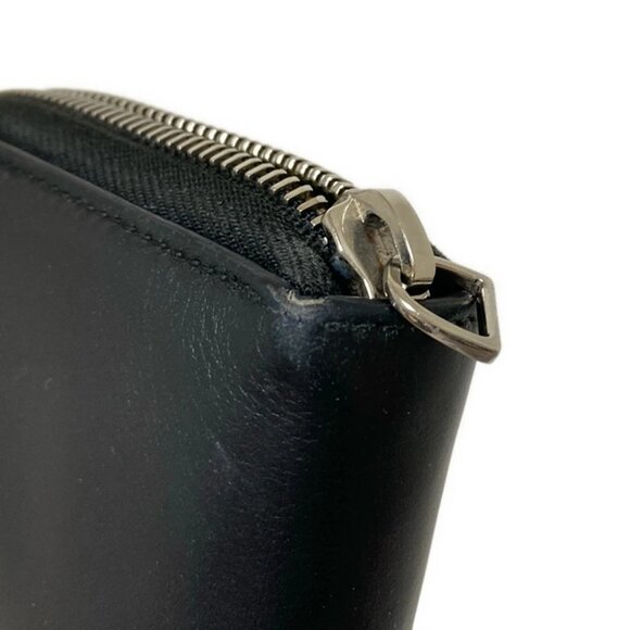 BALENCIAGA Everyday Continental Zip Around 505052 Black White Leather - - Picture 11 of 11